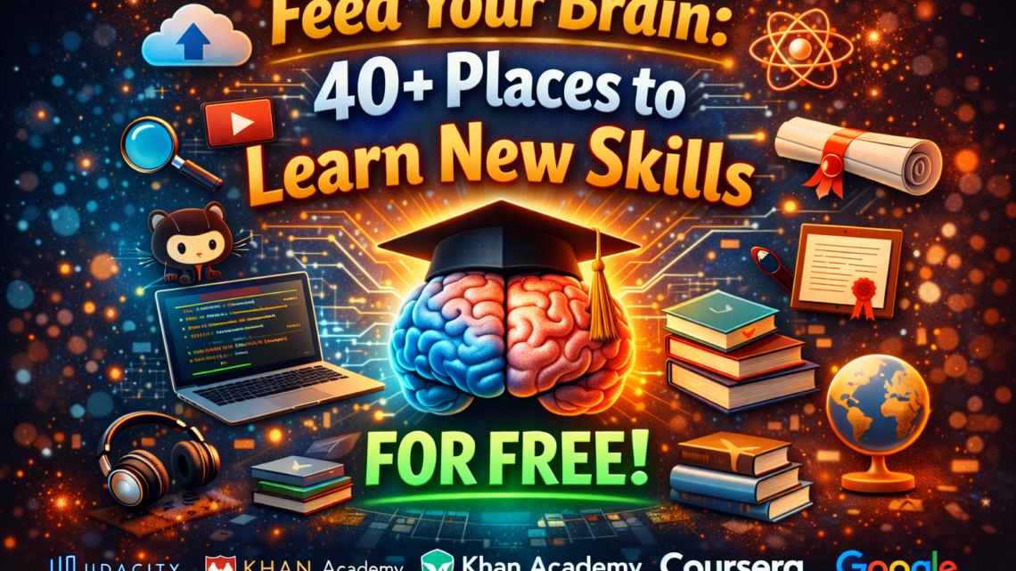 Feed Your Brain: 40+ Legit Places to Learn New Skills 100% Free